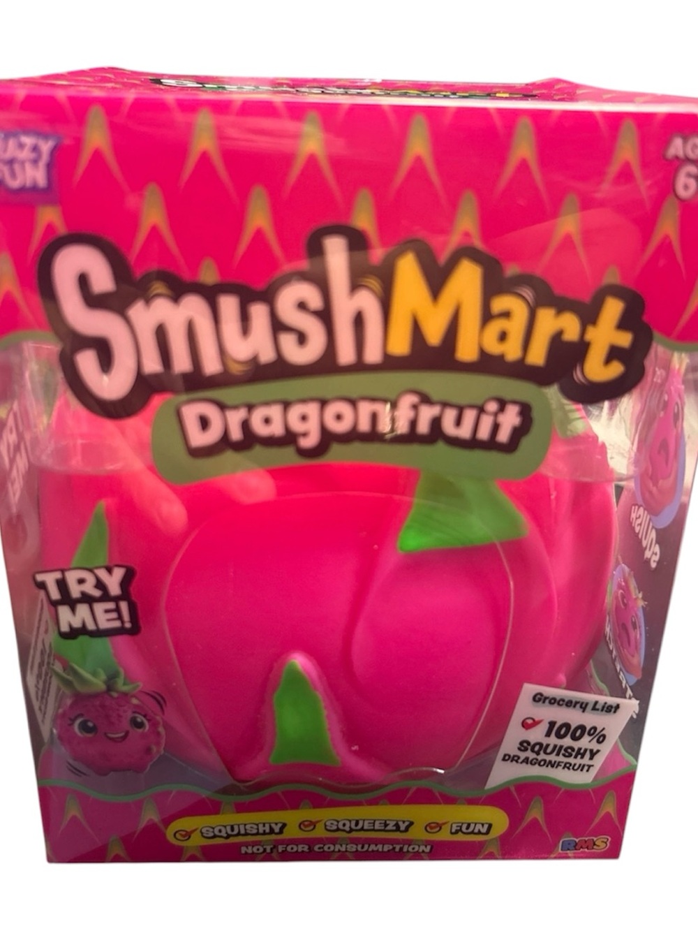 Dragonfruit Squishy Toy - Pink & Green